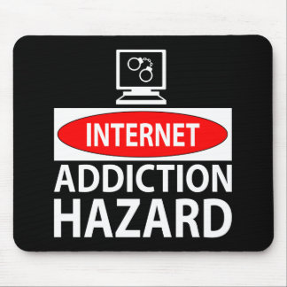 Internet – addiction hazard mouse pad