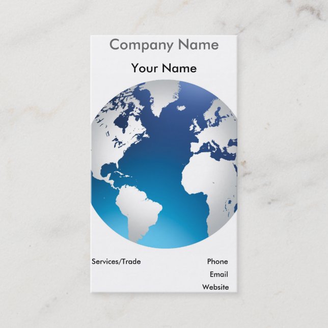 Internet business card (Front)