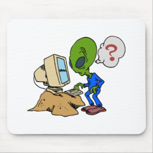 Internet is Alien to this Martian Mouse Pad