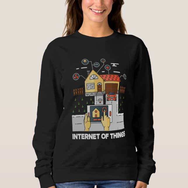 Internet Of Things Data Analytics Science Transfer Sweatshirt (Front)