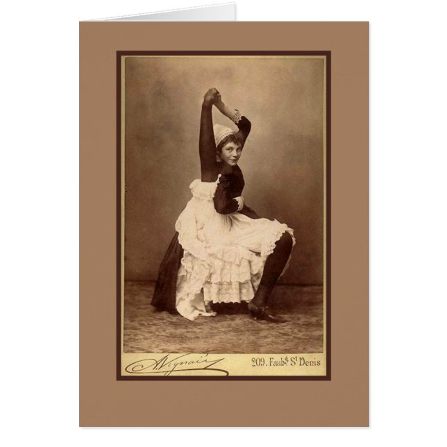Interprète de cirque mixte sur cartes (Devant)