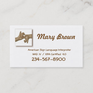 Interpreter Business Card-1 Business Card
