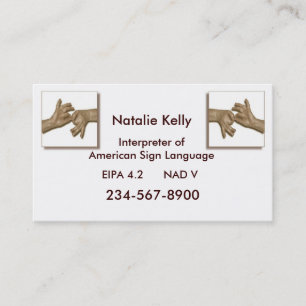 Interpreter Business Card-3 Business Card