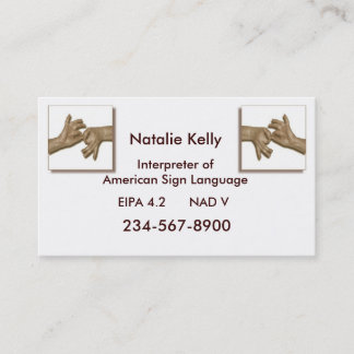 Interpreter Business Card-3 Business Card