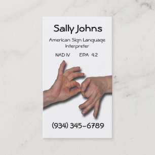 Interpreter Business Card-4 Business Card