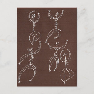interpretive dance postcard