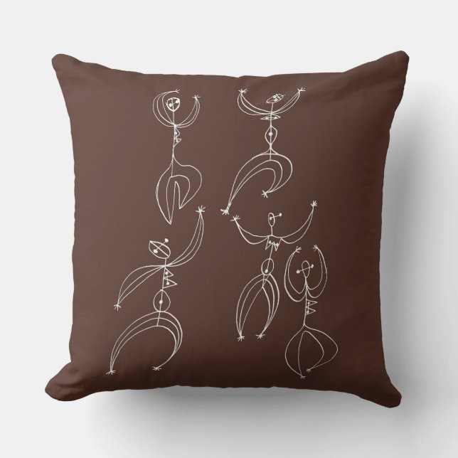 interpretive dance throw pillow (Front)