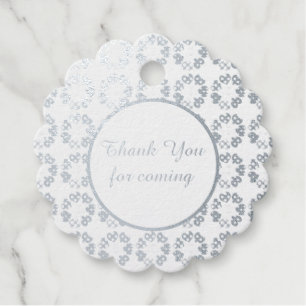 Interracial Love Rainbow Hearts Custom Foil Favour Tags