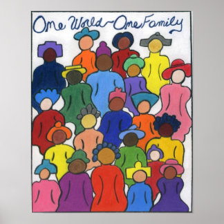 Interracial, Multicultural 1 World Poster