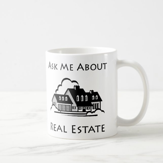 Interrogez-moi au sujet de la tasse d'immobiliers (Droite)