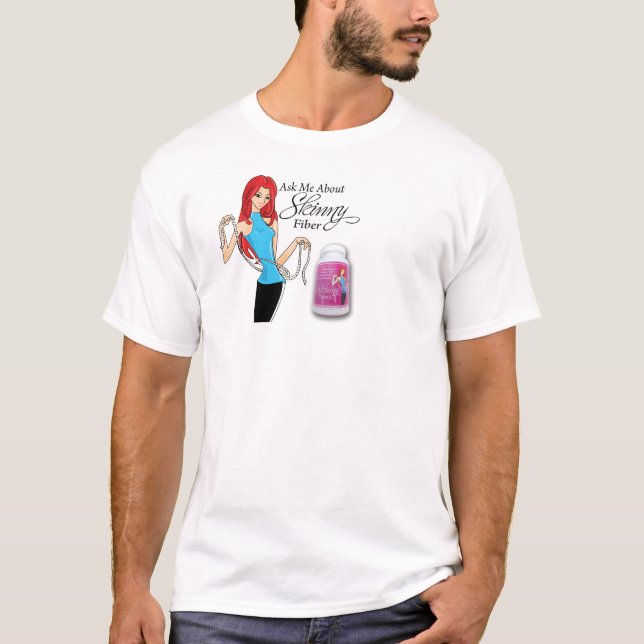 Interrogez-moi au sujet du T-shirt maigre de blanc (Devant)