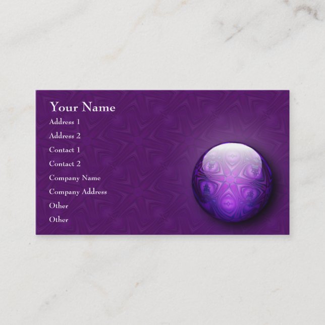 Intersect Mandala Jewel Business Card (Front)