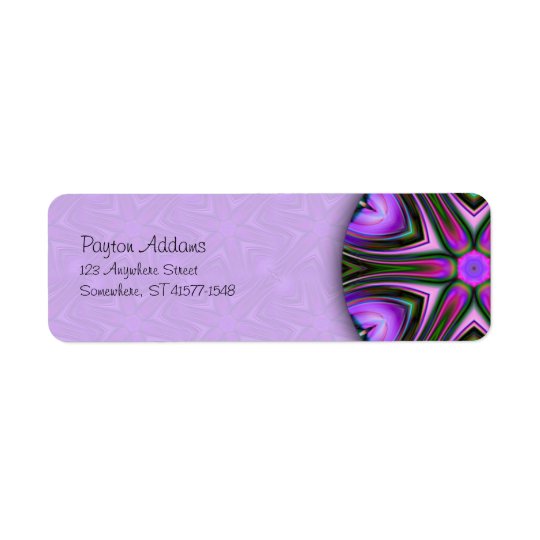 Intersect Mandala Return Address Avery Label Return Address Label