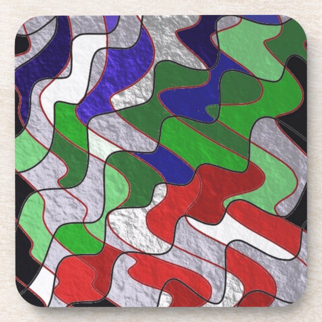 Intersecting Colours Coaster (Front)