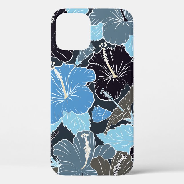Intersecting curved elegant stylized hibiscus flow Case-Mate iPhone case (Back)