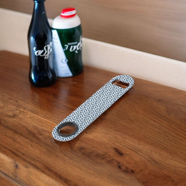 Intersecting E Alphabet Pattern Bar Key (Bottle Openers)