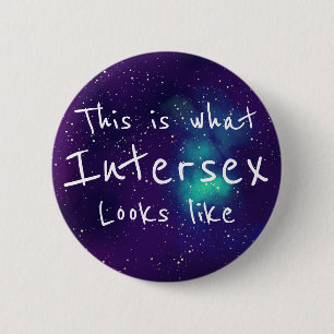 Intersex Customizable Galaxy Identity 2 Inch Round Button