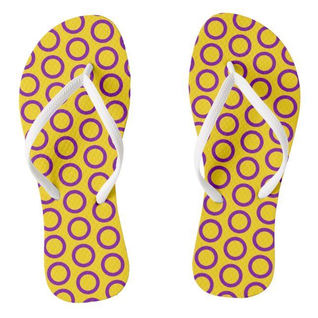 Intersex Flag Flip Flops (Footbed)