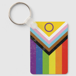 Intersex-Inclusive Progress Pride Flag Keychain