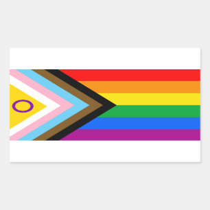 Intersex Inclusive Progress Pride Flag Sticker