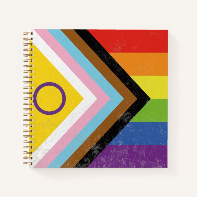 Intersex-Inclusive Progress Pride Notebook (Front)