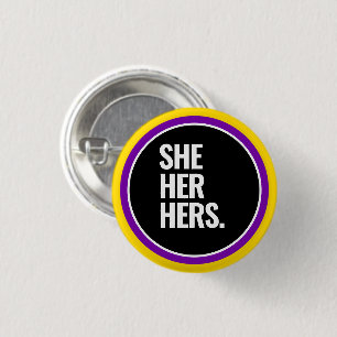 Intersex Pride 1 Inch Round Button