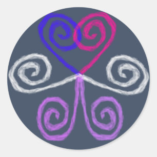 Intersex Pride Classic Round Sticker