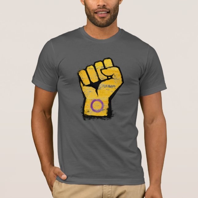 Intersex Pride Fist T-Shirt (Front)
