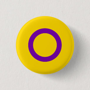 Intersex Pride Flag 1 Inch Round Button