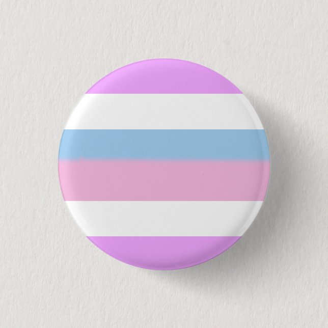 Intersex Pride Flag 1 Inch Round Button (Front)
