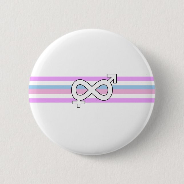 Intersex Pride Flag 2 Inch Round Button (Front)