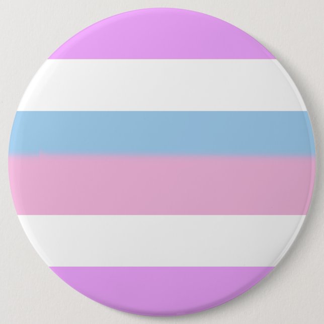 Intersex Pride Flag 6 Inch Round Button (Front)
