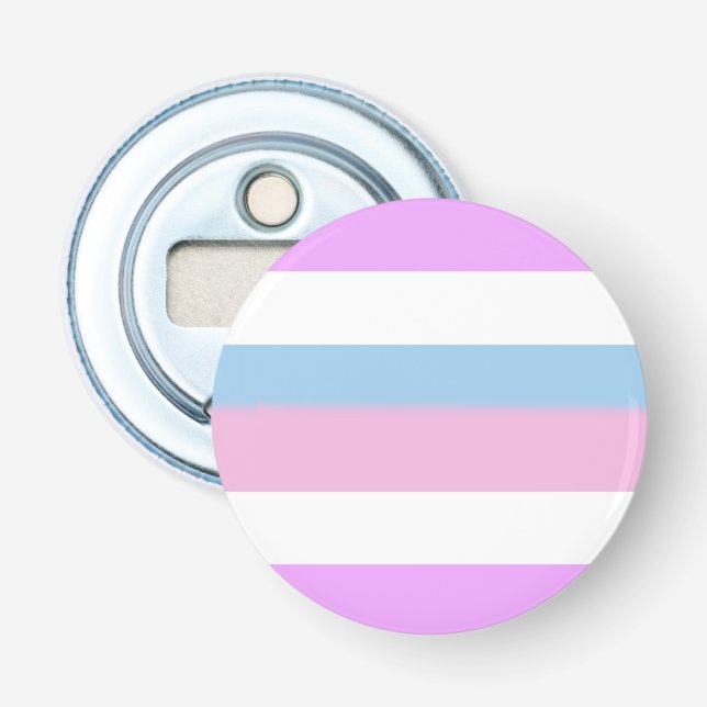 Intersex Pride Flag Bottle Opener (Front)