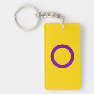 Intersex Pride Flag Keychain