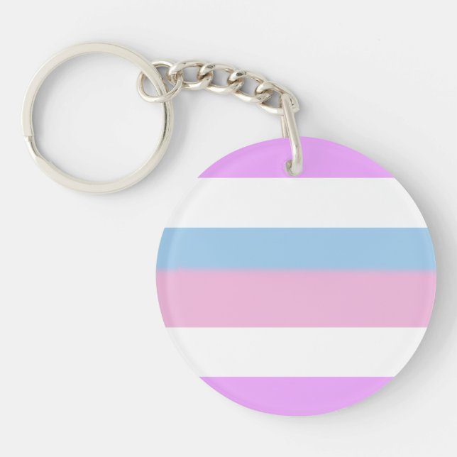 Intersex Pride Flag Keychain (Front)
