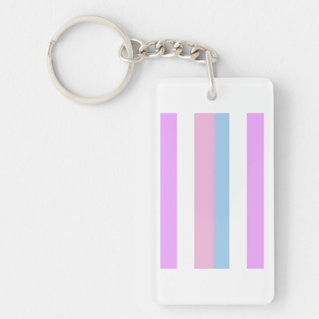 Intersex Pride Flag Keychain (Front)