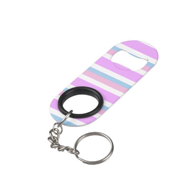 Intersex Pride Flag Mini Bottle Opener (Back Angled)