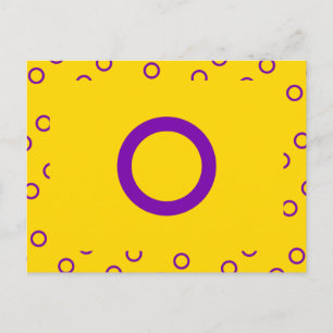 INTERSEX PRIDE FLAG POSTCARD