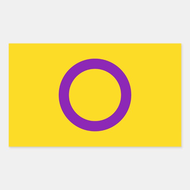 Intersex Pride Flag Sticker (Front)
