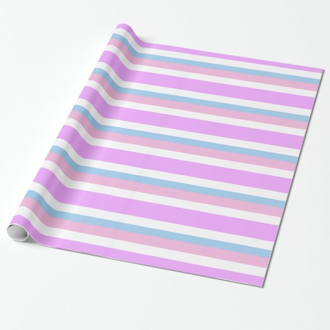 Intersex Pride Flag Wrapping Paper (Unrolled)