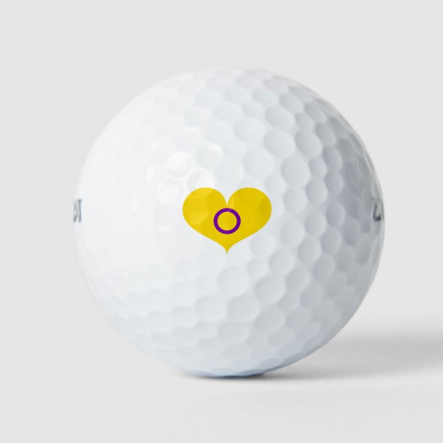 Intersex Pride Golf Balls (Front)