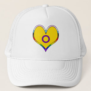Intersex Pride Heart Trucker Hat