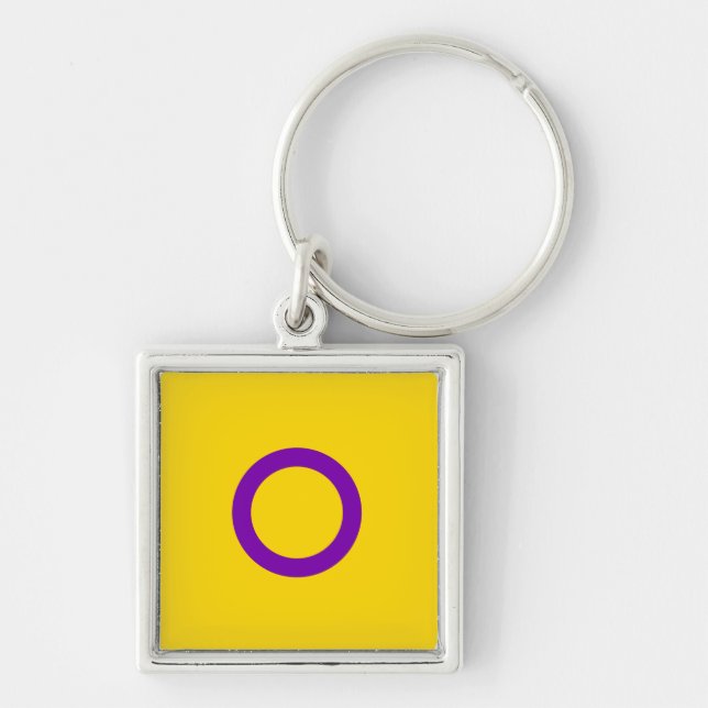 INTERSEX PRIDE KEYCHAIN (Front)