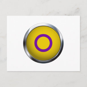 INTERSEX PRIDE MEDALLION POSTCARD