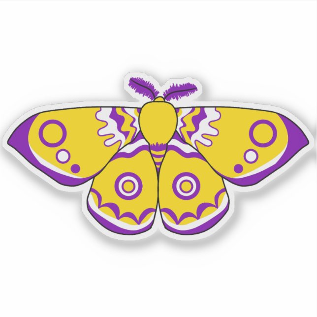 Intersex Pride Moth (Front)