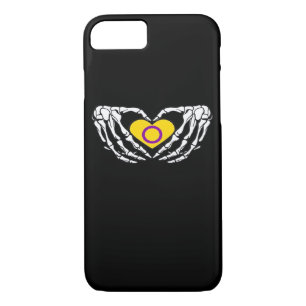 Intersex Pride Skeleton Halloween Goth Heart Class Case-Mate iPhone Case