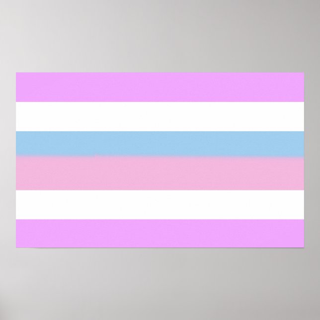 Intersex Pride Stripes Poster (Front)