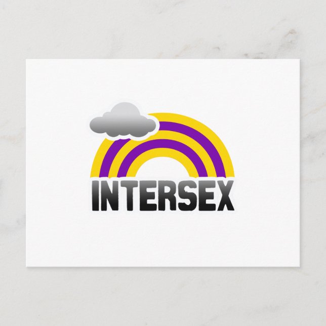 INTERSEX RAINBOW POSTCARD (Front)