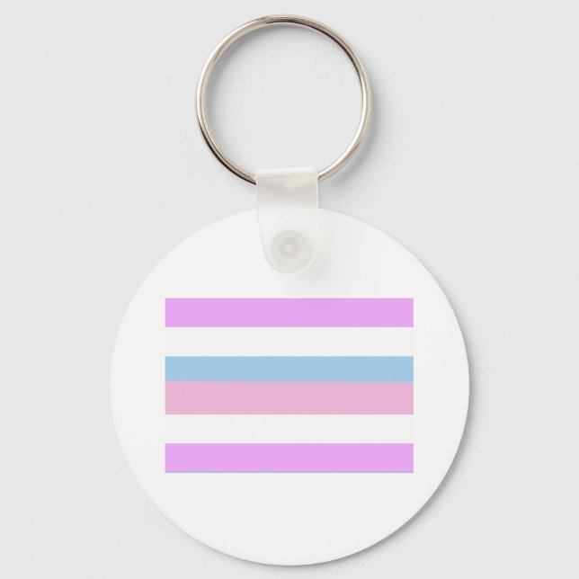 Intersexed Pride Flag Keychain (Front)