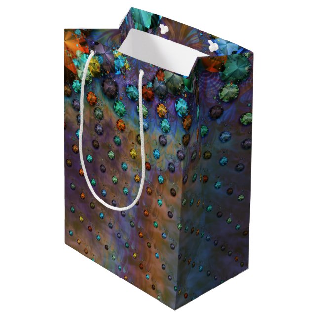 Interspersal M. Jewelled Medium Gift Bag (Back Angled)